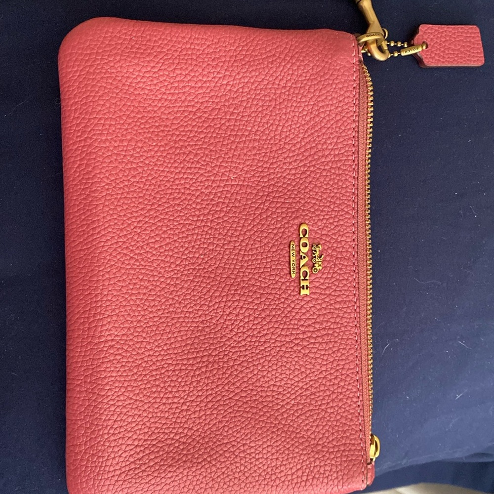 Coach wristlet with 2 slots for cards